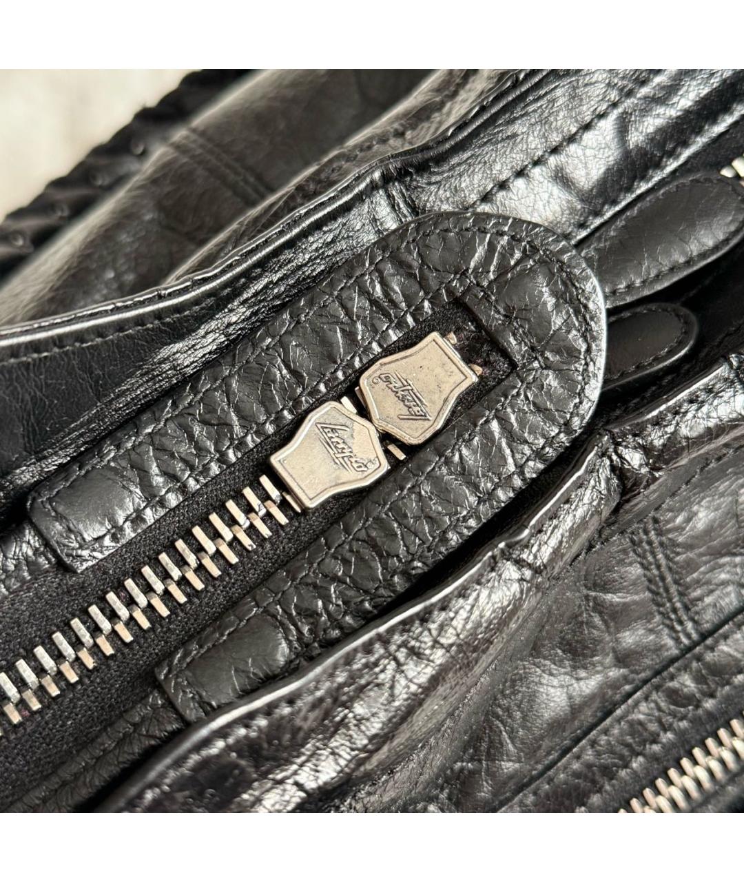 BALENCIAGA Черная кожаная сумка с короткими ручками, фото 4