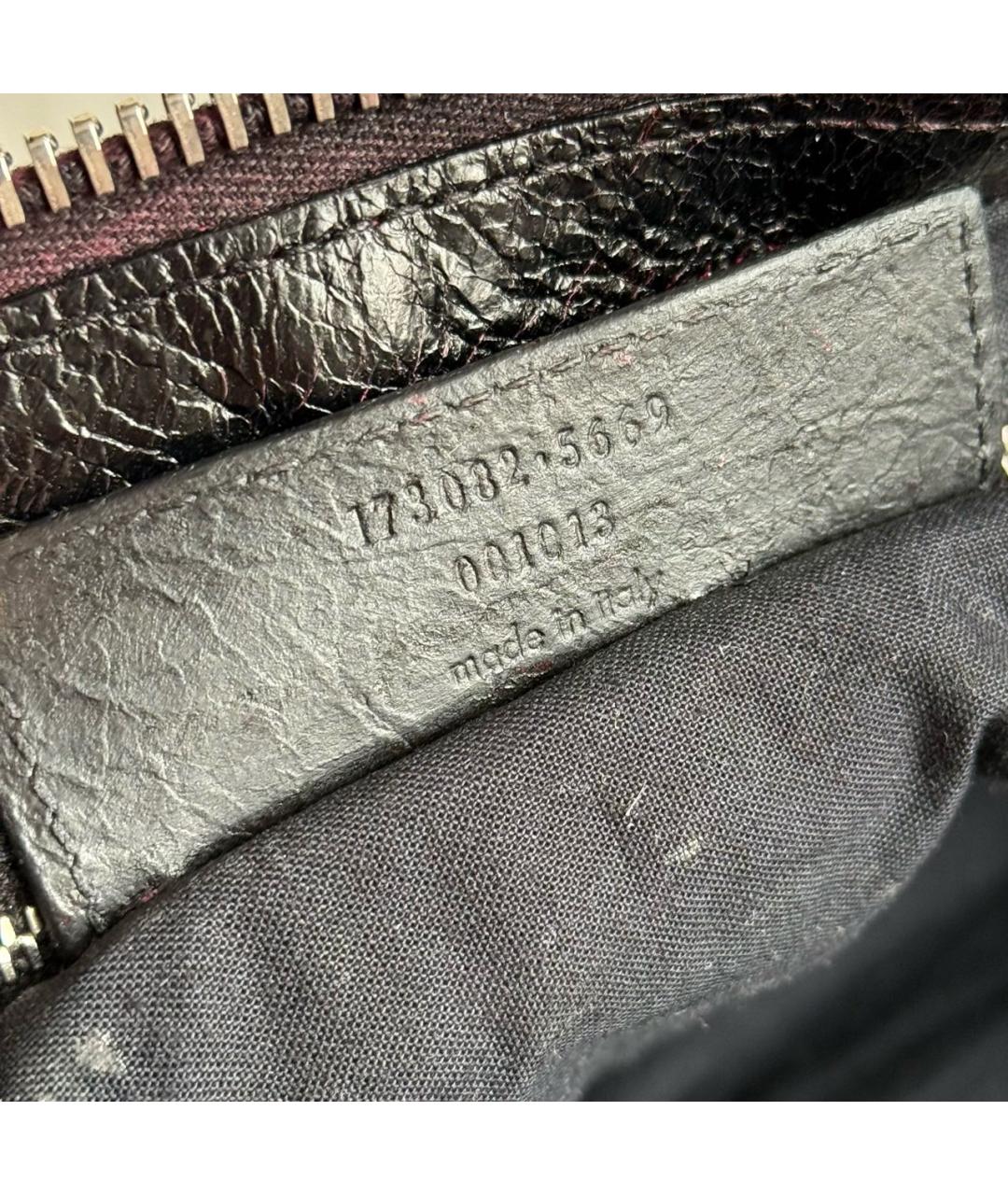 BALENCIAGA Черная кожаная сумка с короткими ручками, фото 6