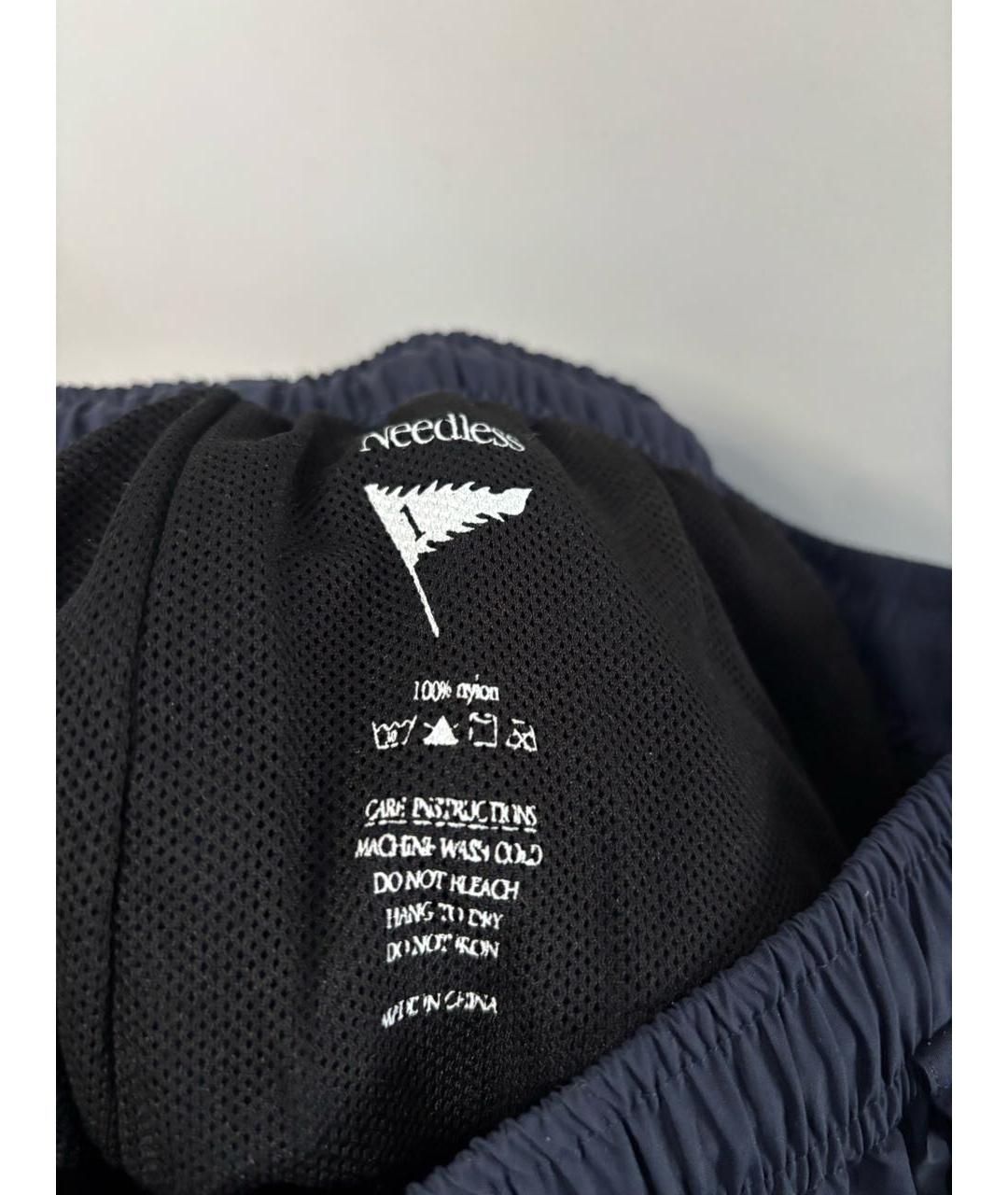 NEEDLES Темно-синие повседневные брюки, фото 6