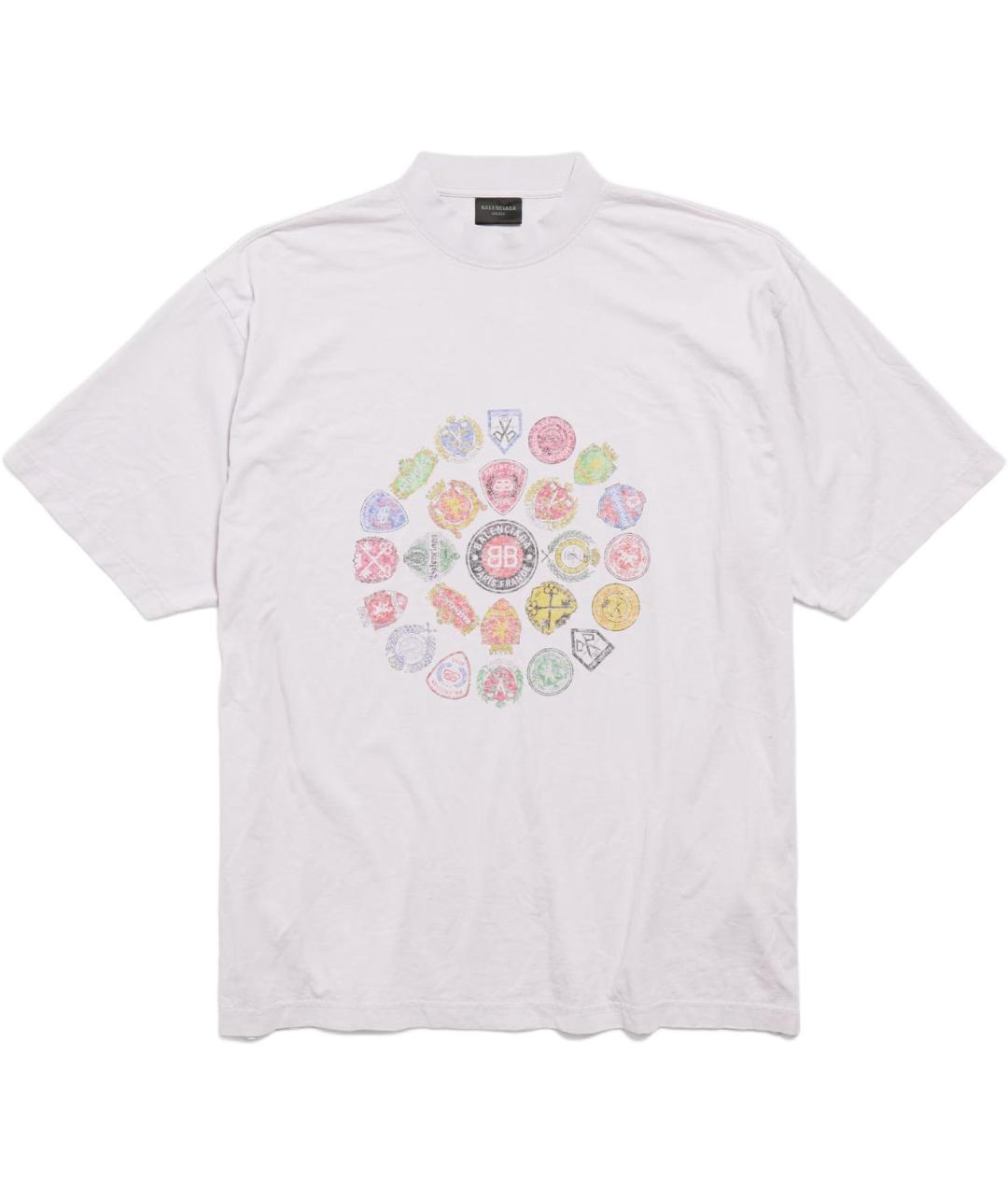 BALENCIAGA Белая футболка, фото 1