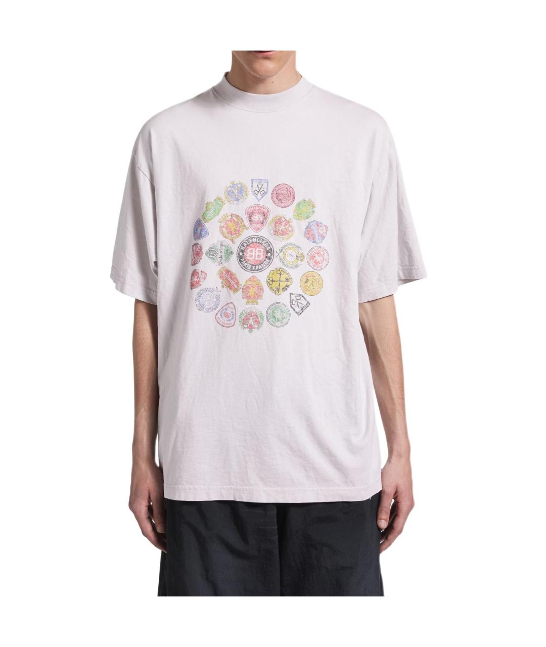 BALENCIAGA Белая футболка, фото 3