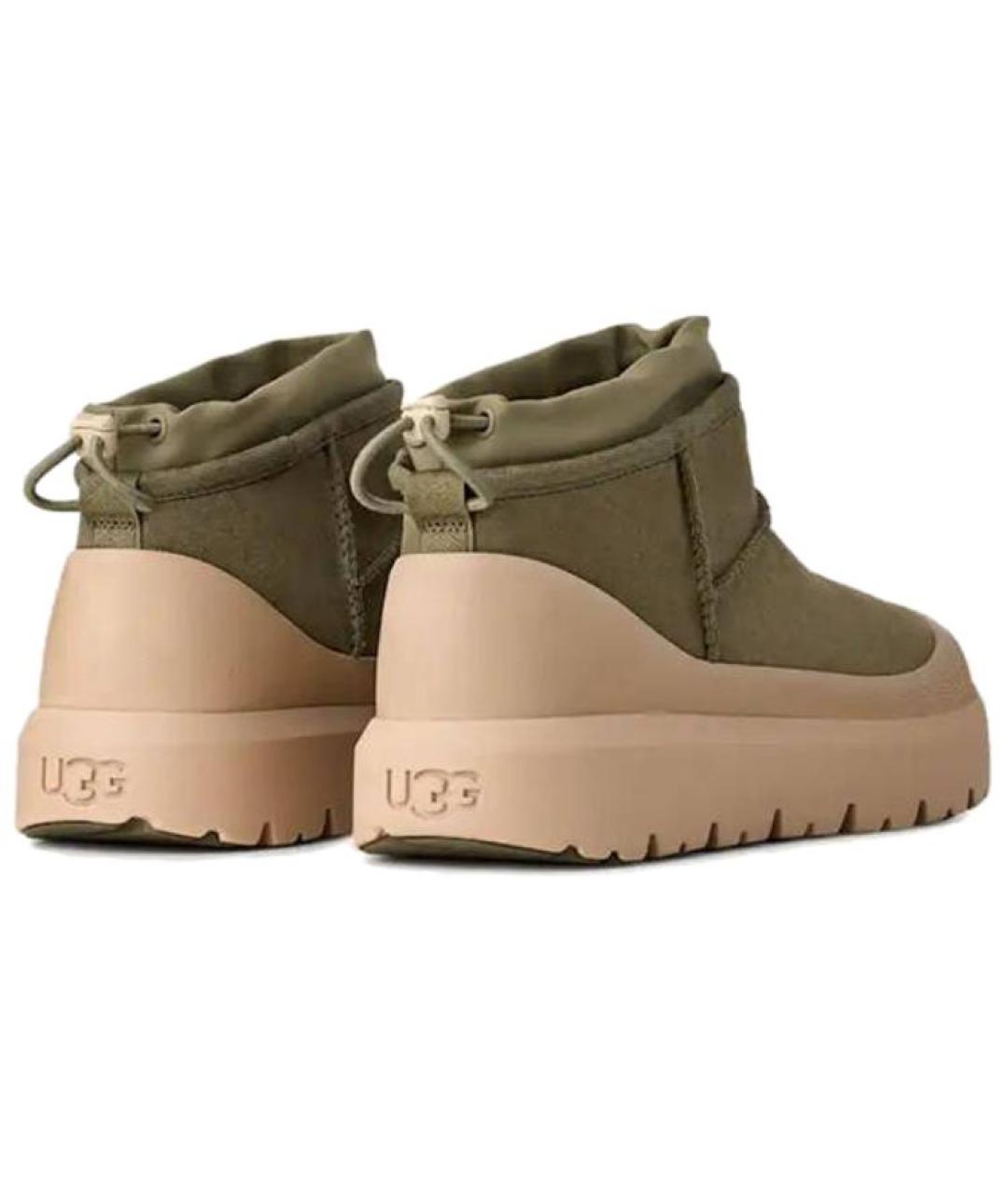 UGG AUSTRALIA Зеленые низкие ботинки, фото 3