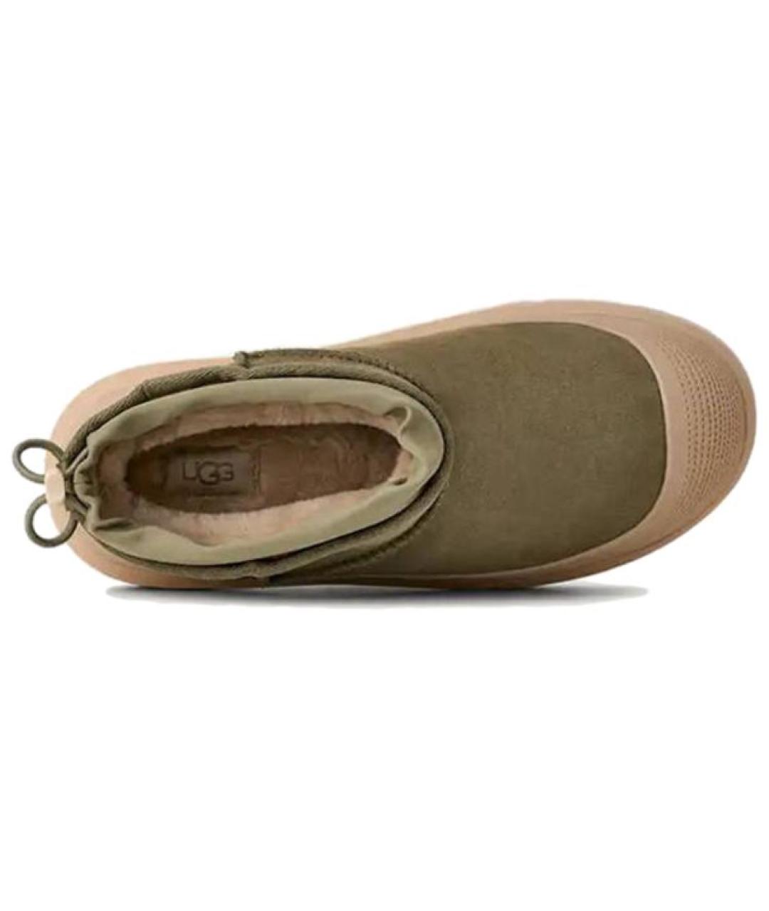 UGG AUSTRALIA Зеленые низкие ботинки, фото 4