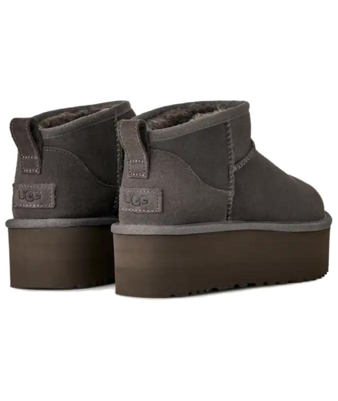 UGG AUSTRALIA Коричневые нубуковые ботинки, фото 5