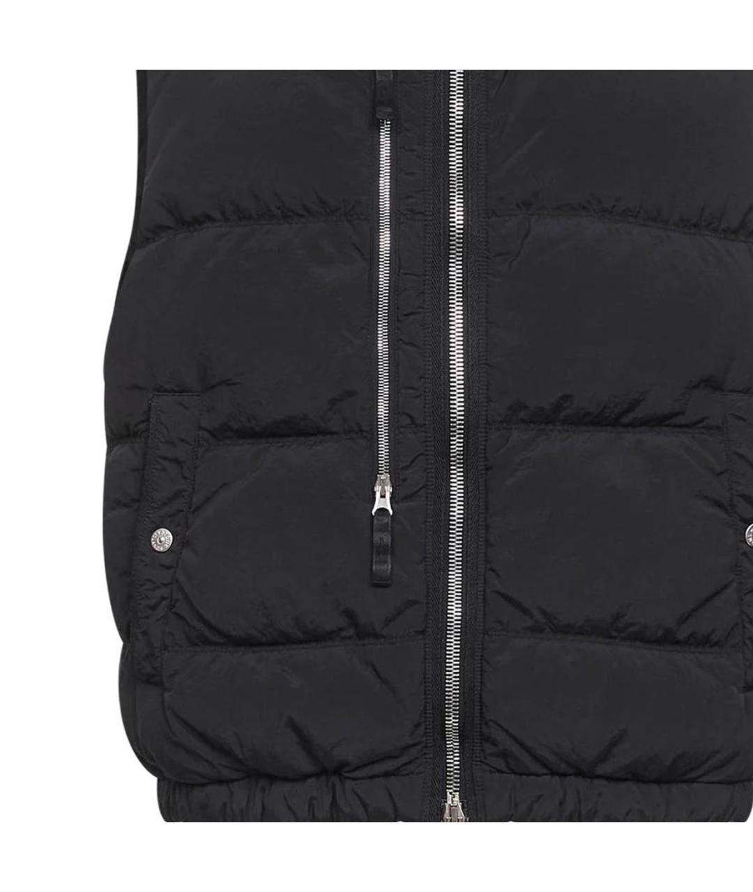 STONE ISLAND Черный жилет, фото 5