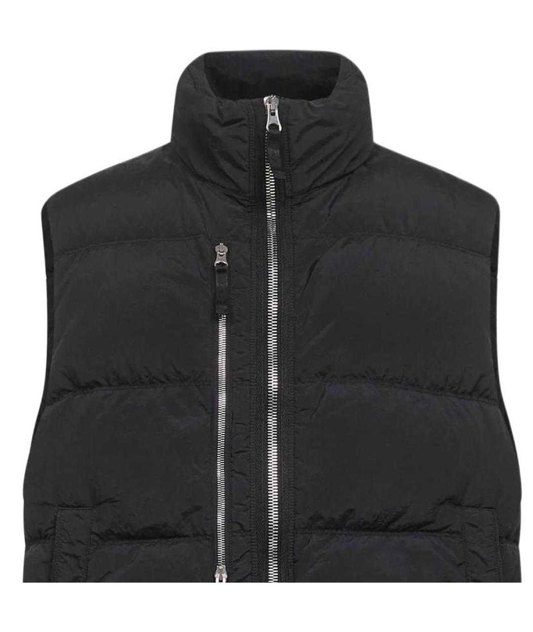 STONE ISLAND Черный жилет, фото 4