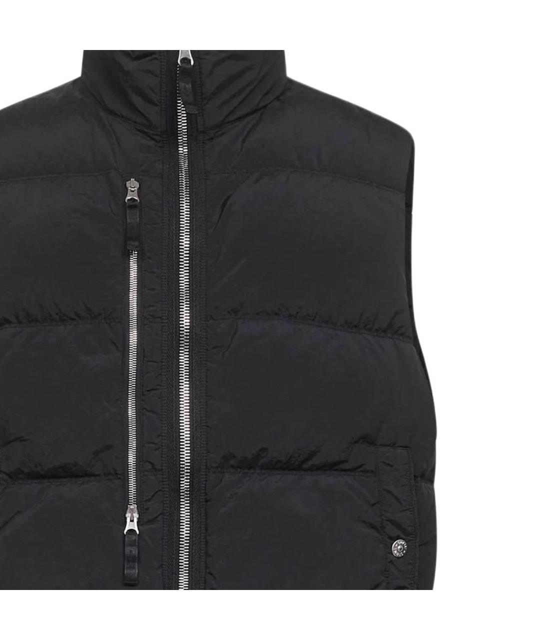STONE ISLAND Черный жилет, фото 3