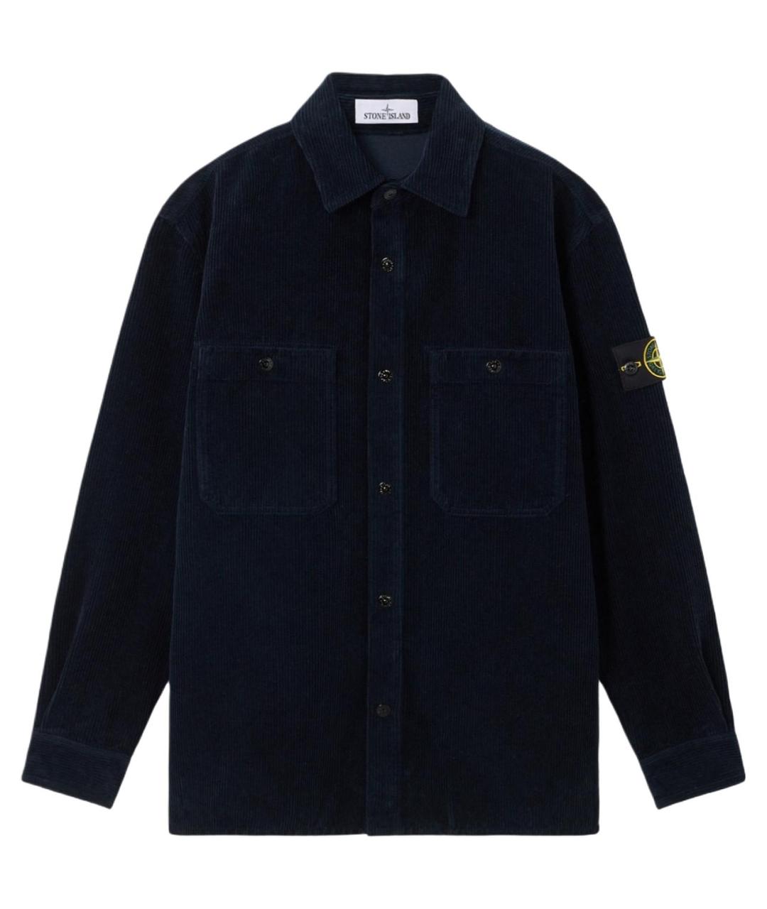 STONE ISLAND Синяя кэжуал рубашка, фото 1