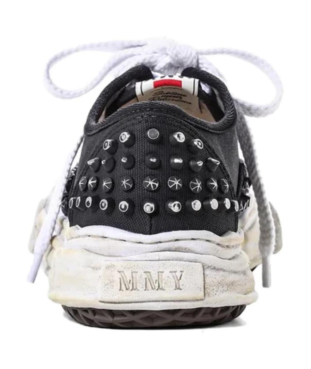 Mihara Yasuhiro Черные текстильные кеды, фото 4