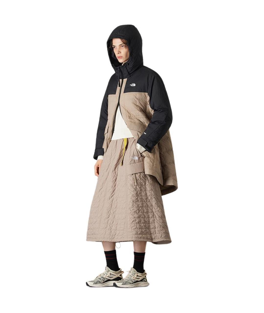 THE NORTH FACE Коричневый пуховик, фото 3