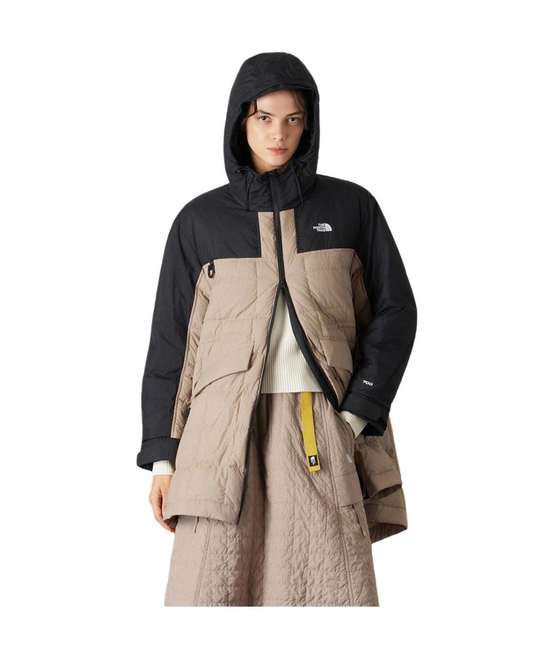 THE NORTH FACE Коричневый пуховик, фото 4