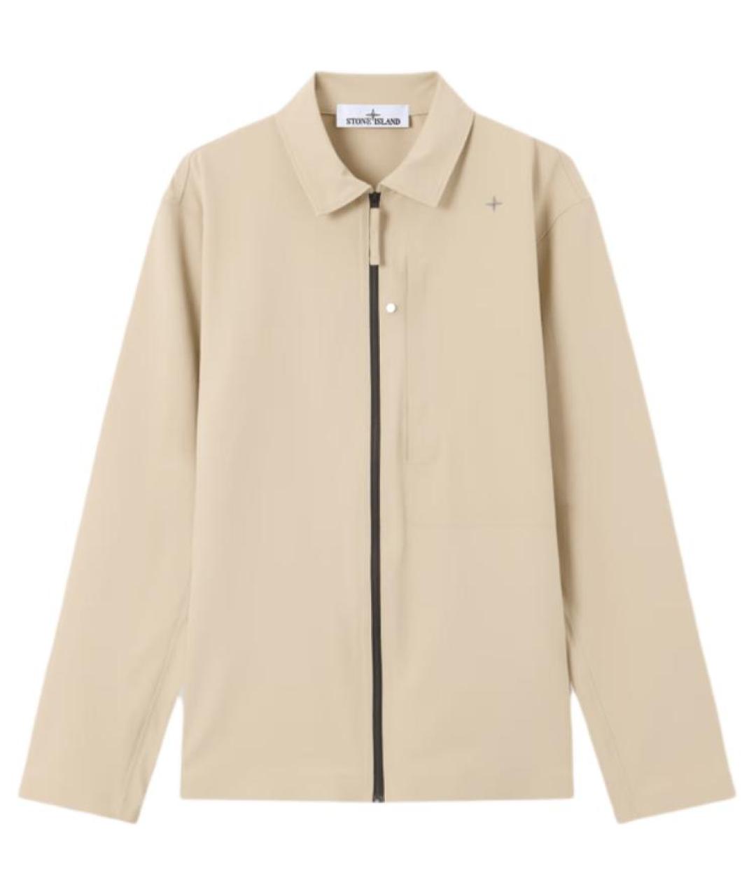 STONE ISLAND Бежевая кэжуал рубашка, фото 1