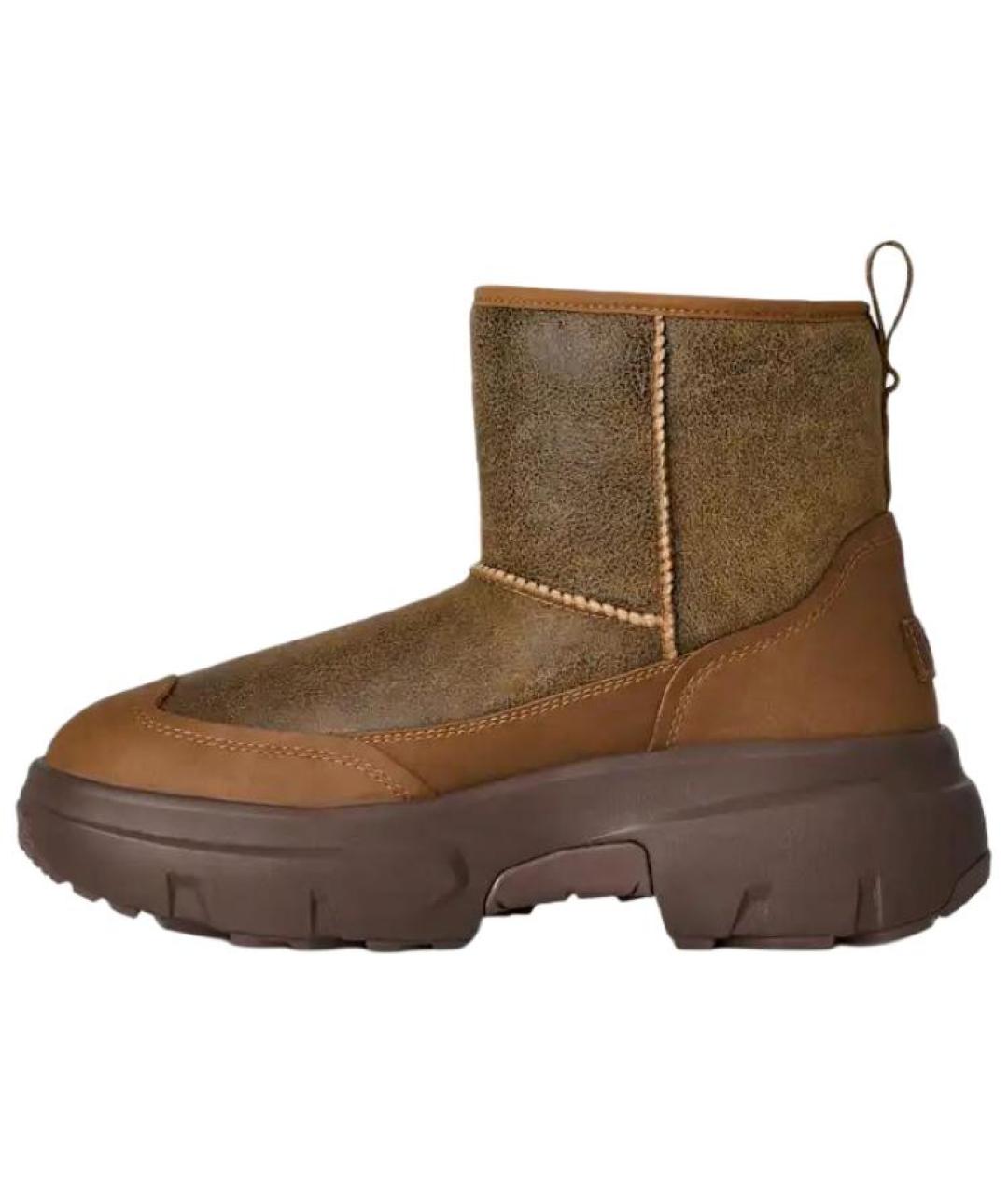 UGG AUSTRALIA Коричневые низкие ботинки, фото 2