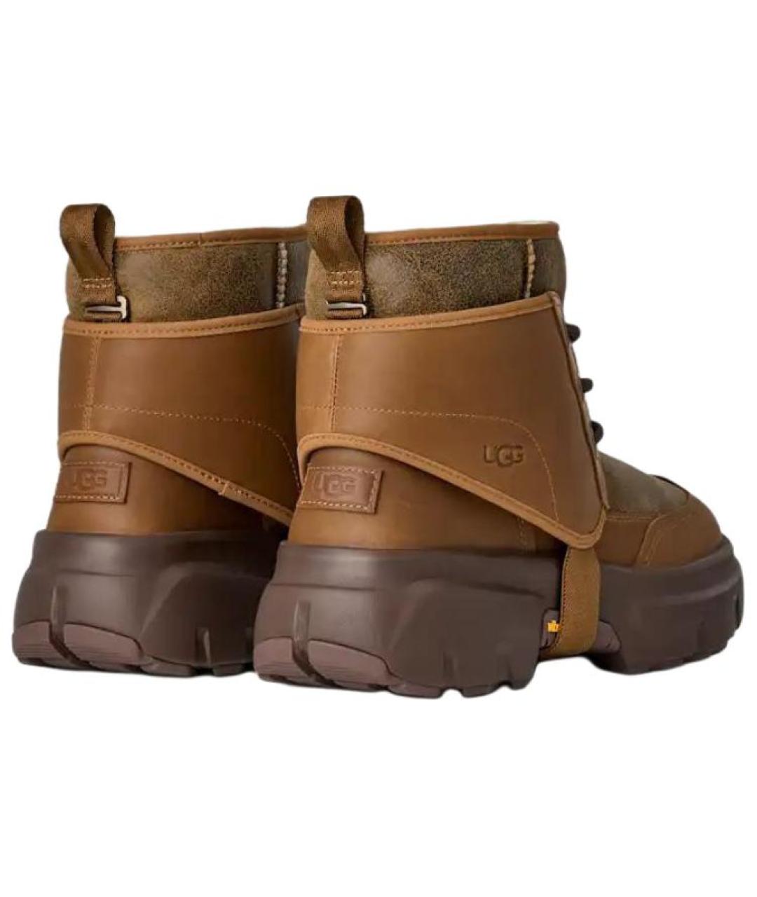 UGG AUSTRALIA Коричневые низкие ботинки, фото 4