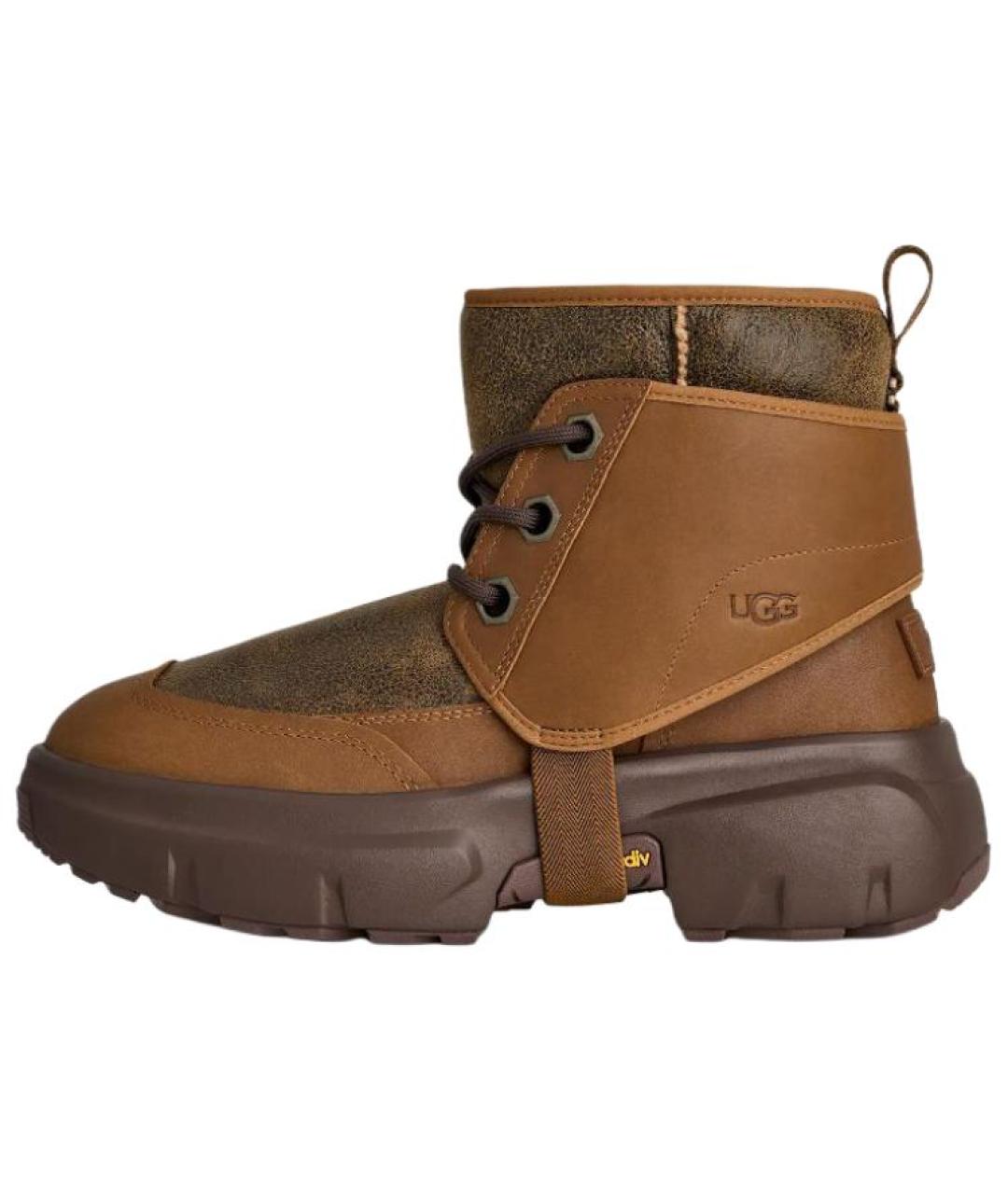 UGG AUSTRALIA Коричневые низкие ботинки, фото 6