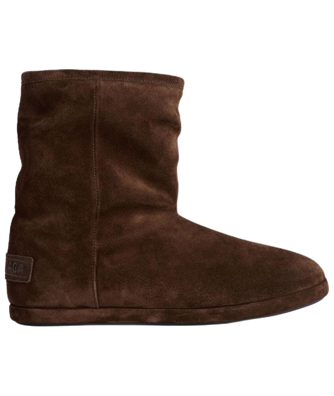 BALENCIAGA Коричневые высокие ботинки, фото 1