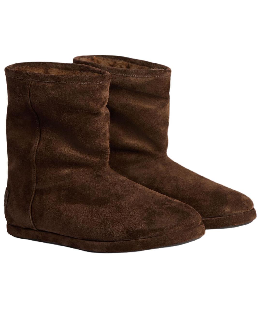 BALENCIAGA Коричневые высокие ботинки, фото 3