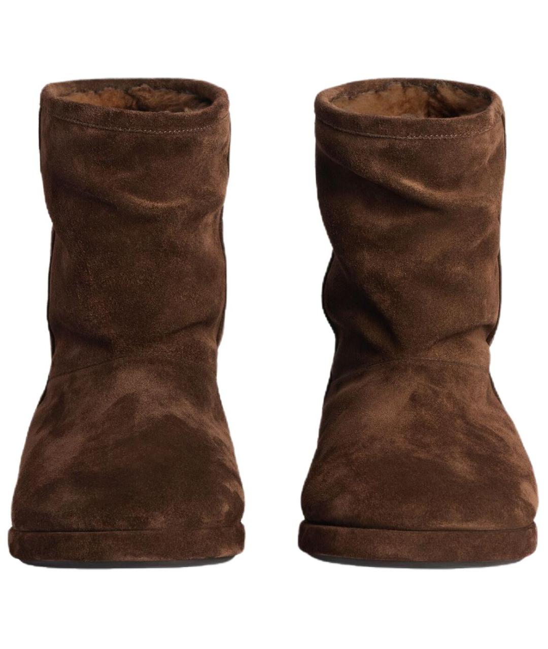 BALENCIAGA Коричневые высокие ботинки, фото 4