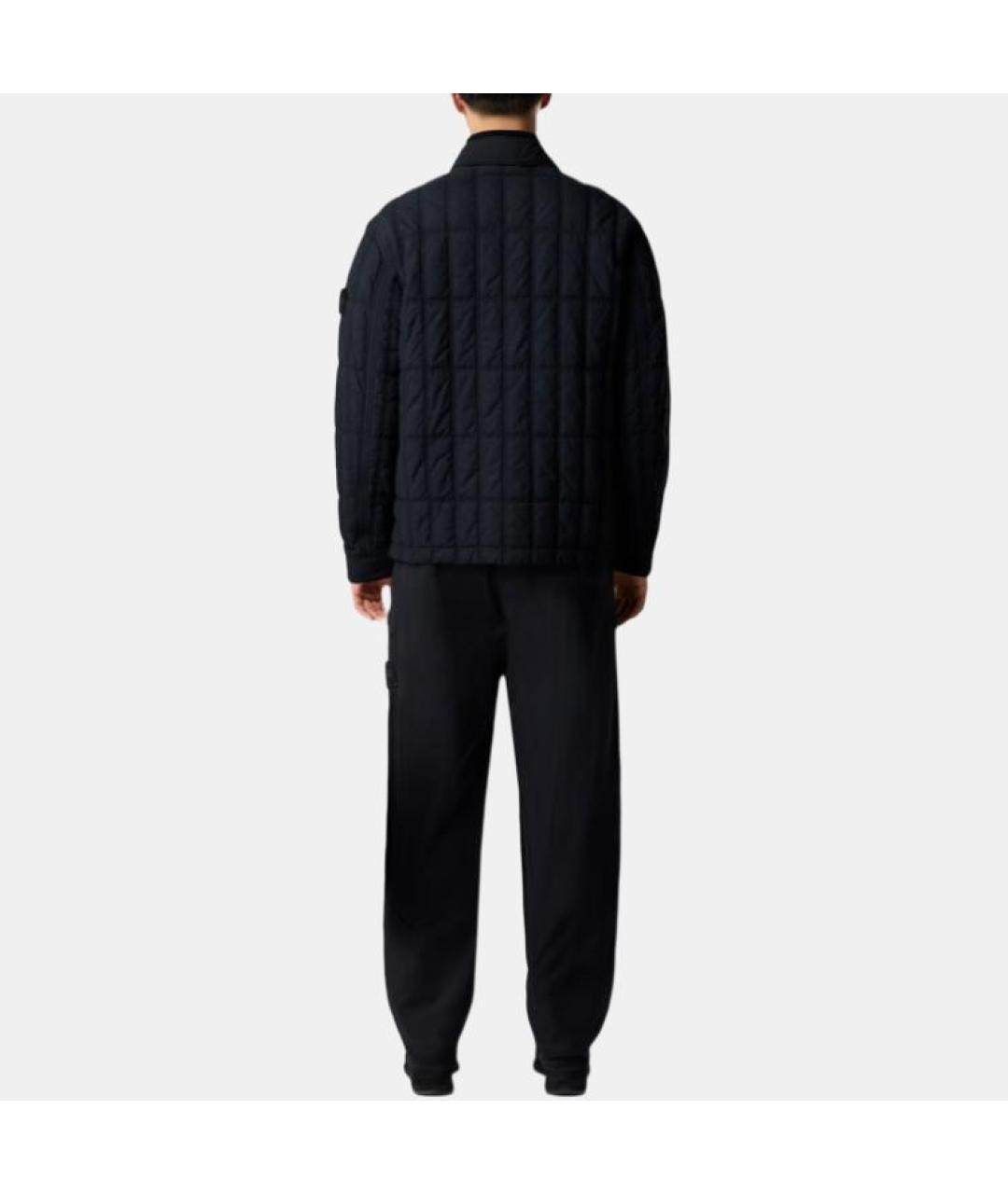 STONE ISLAND Темно-синяя полиамидовая куртка, фото 5