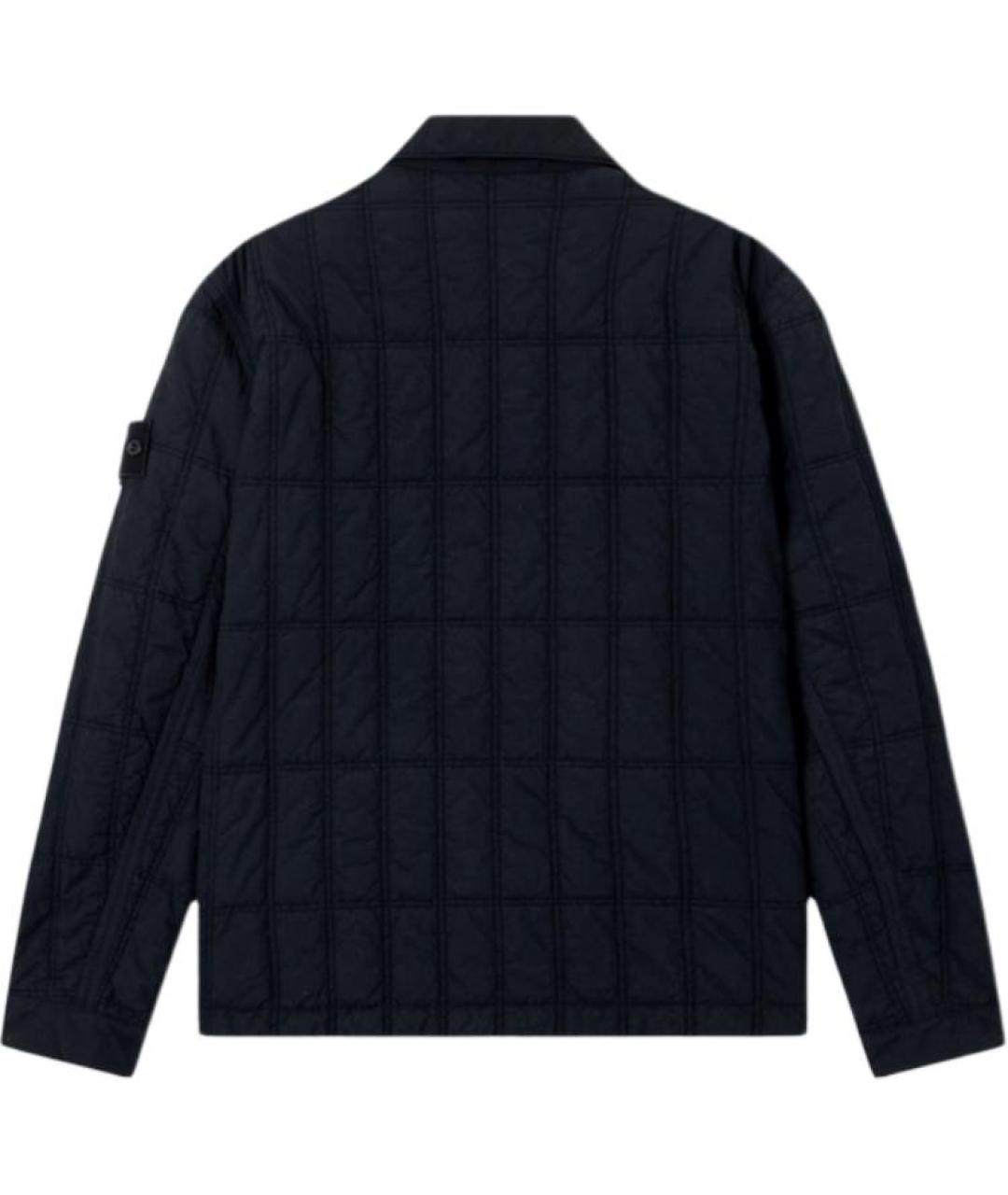 STONE ISLAND Темно-синяя полиамидовая куртка, фото 2