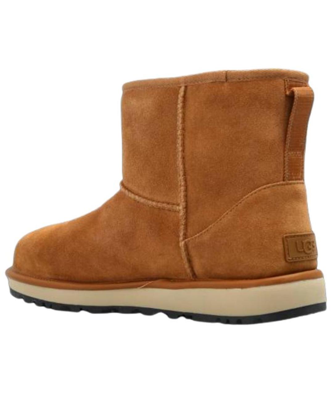 UGG AUSTRALIA Коричневые нубуковые ботинки, фото 4