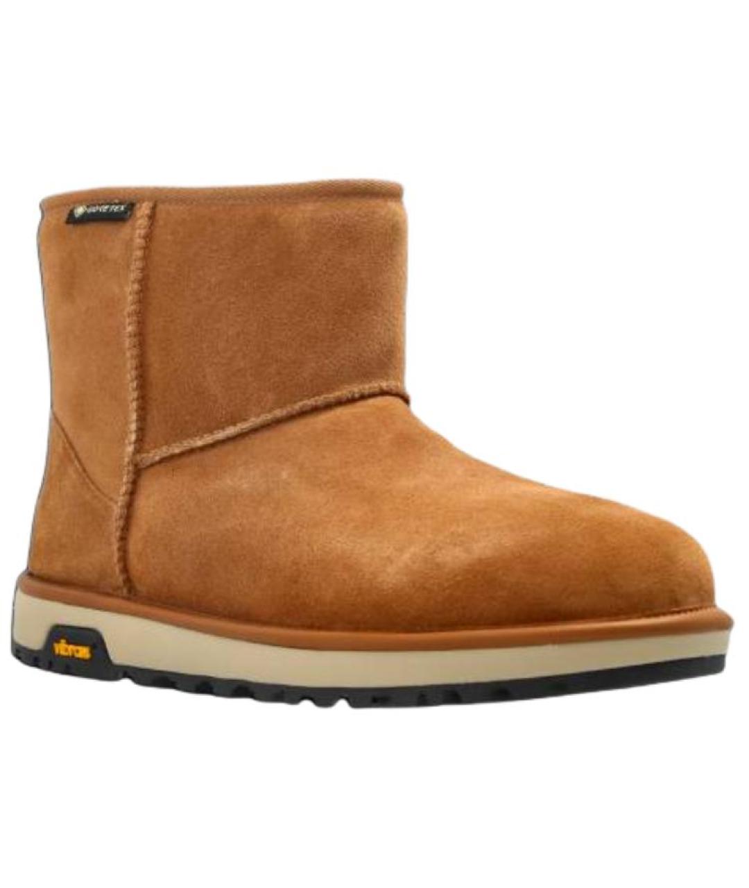 UGG AUSTRALIA Коричневые нубуковые ботинки, фото 3