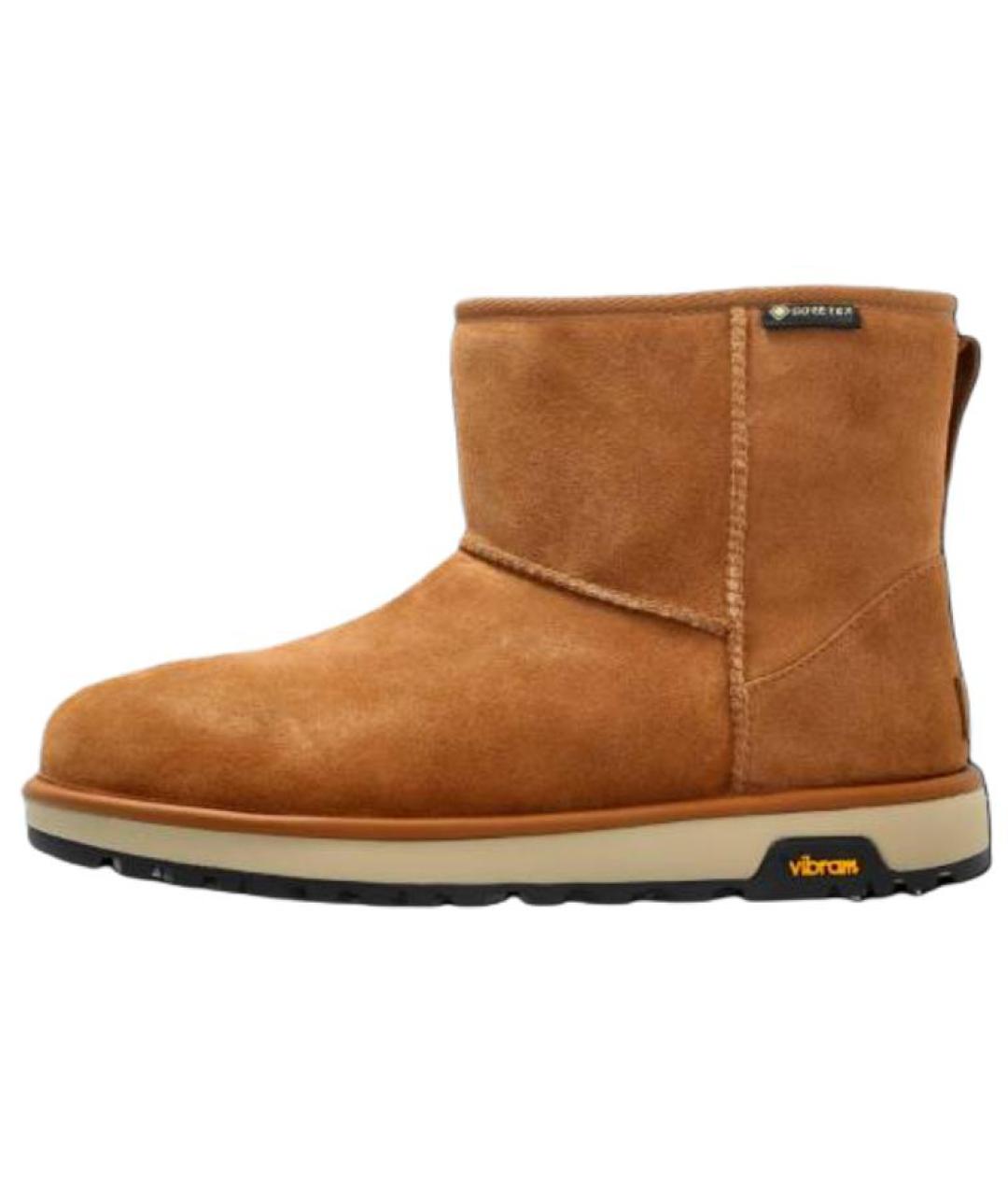 UGG AUSTRALIA Коричневые нубуковые ботинки, фото 2