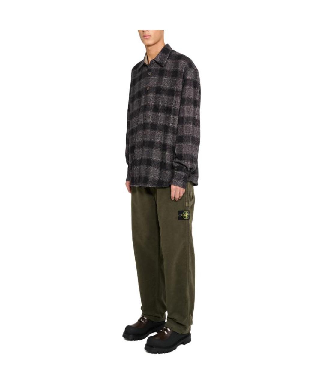 STONE ISLAND Зеленые повседневные брюки, фото 2