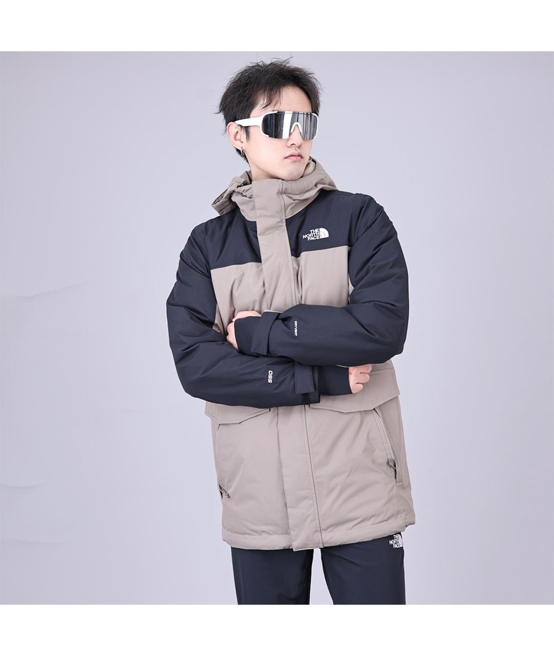 THE NORTH FACE Коричневый пуховик, фото 3