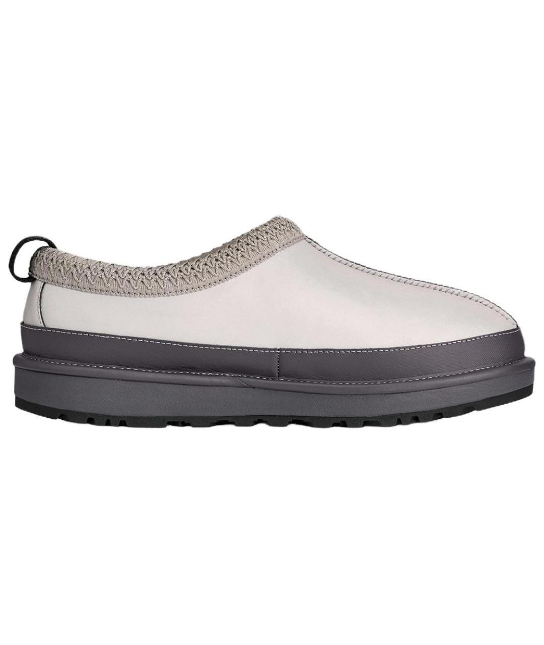 UGG AUSTRALIA Серебряные нубуковые низкие ботинки, фото 1