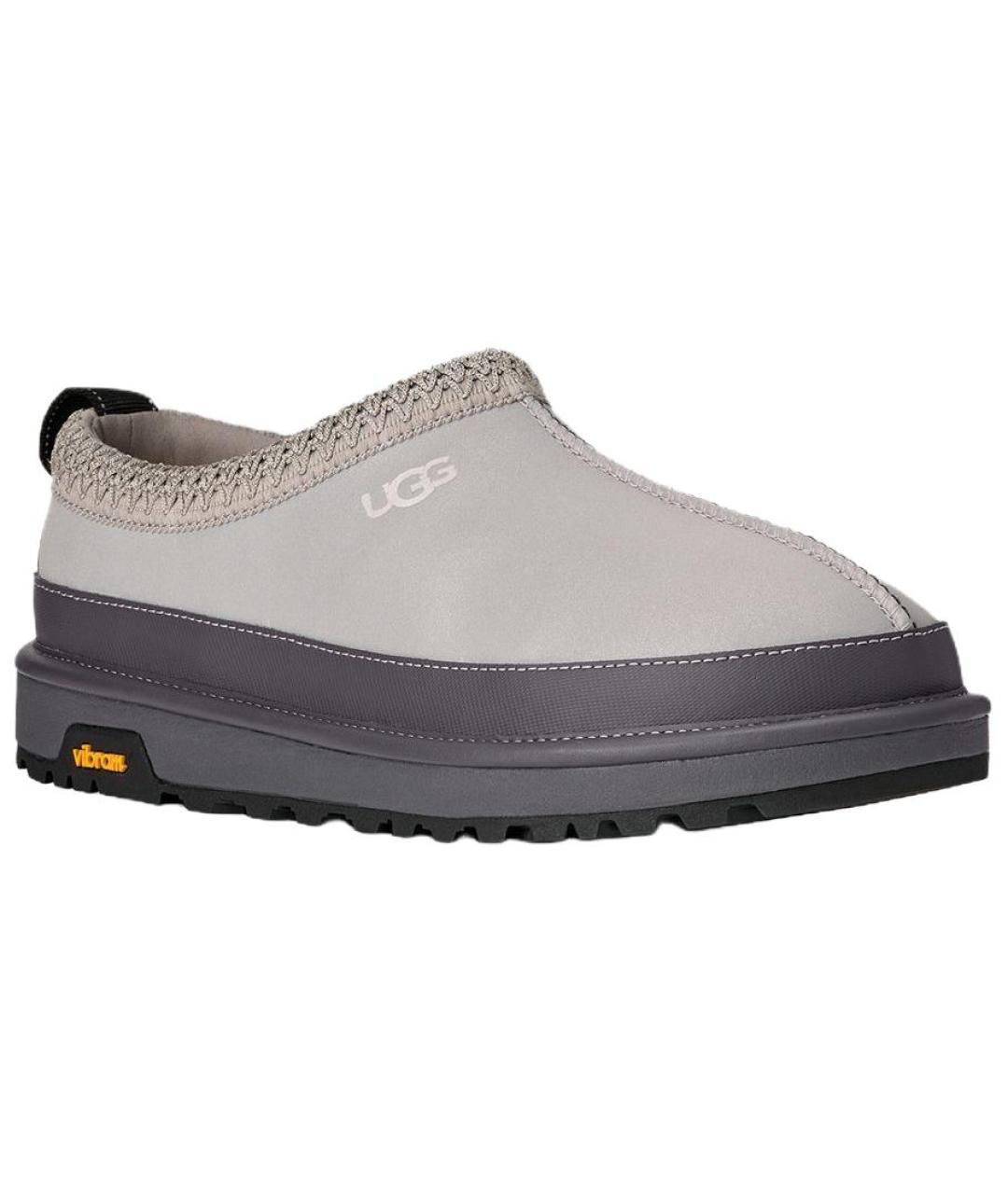 UGG AUSTRALIA Серебряные нубуковые низкие ботинки, фото 2