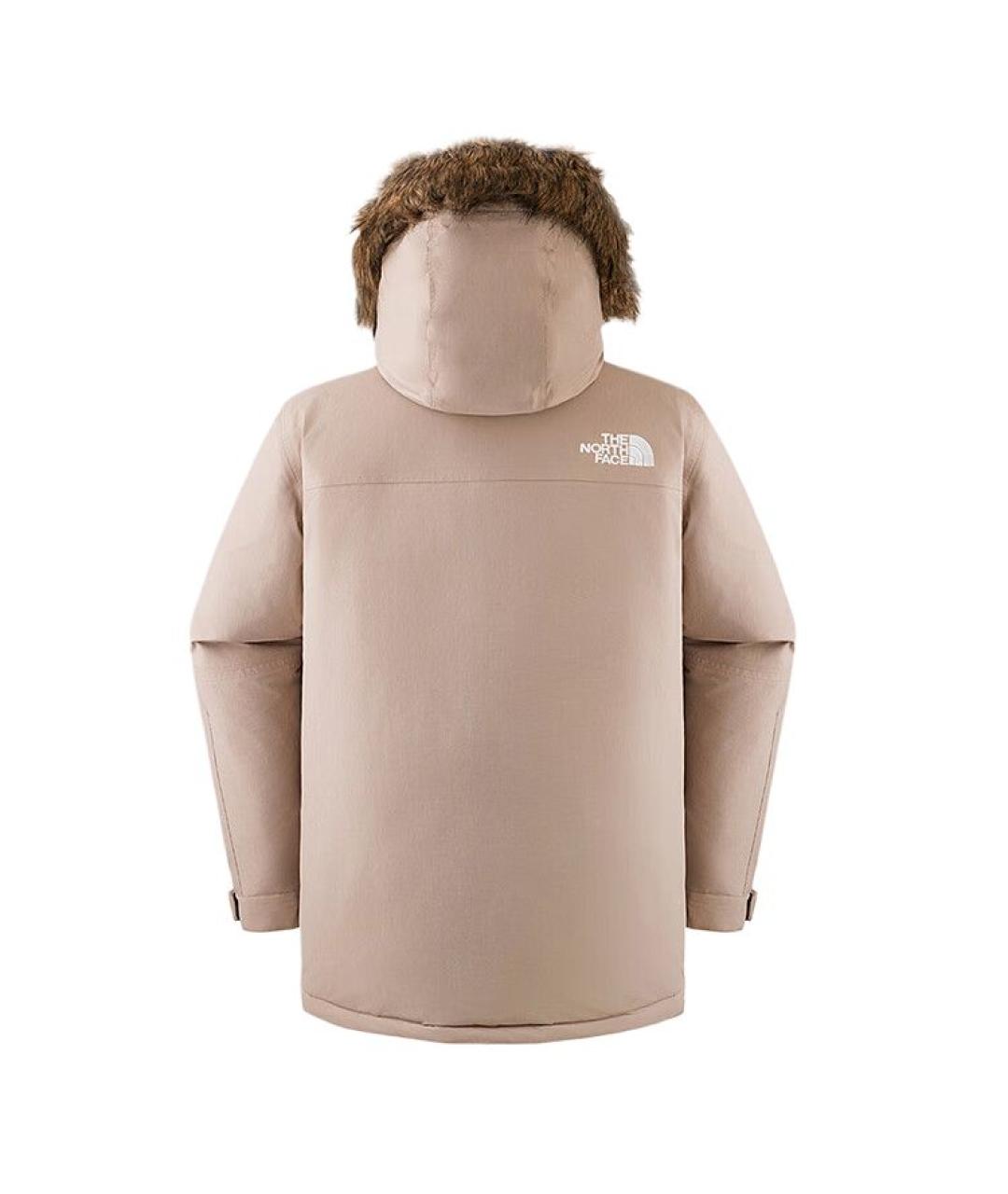 THE NORTH FACE Бежевый полиамидовый пуховик, фото 2
