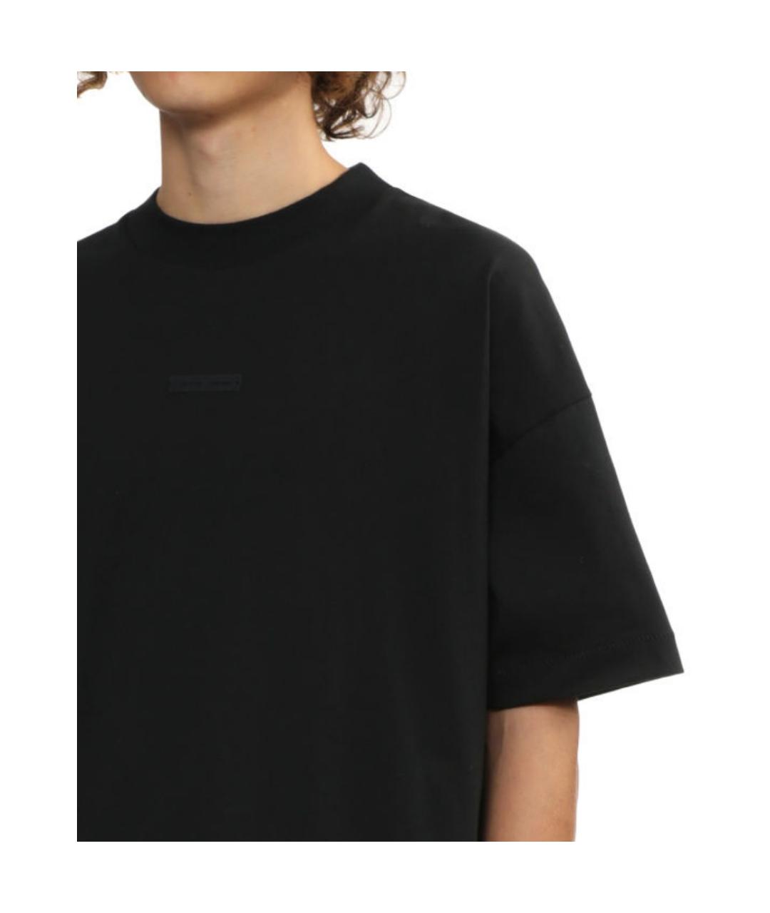 FEAR OF GOD ESSENTIALS Черная хлопковая футболка, фото 5