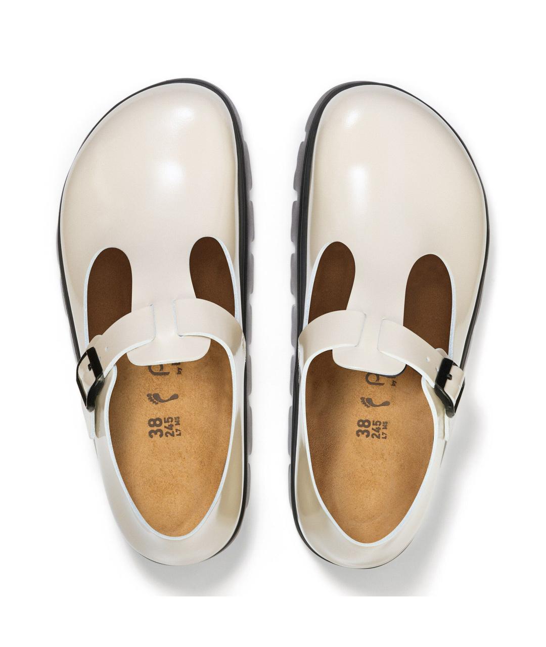 BIRKENSTOCK Белые кожаные туфли, фото 4