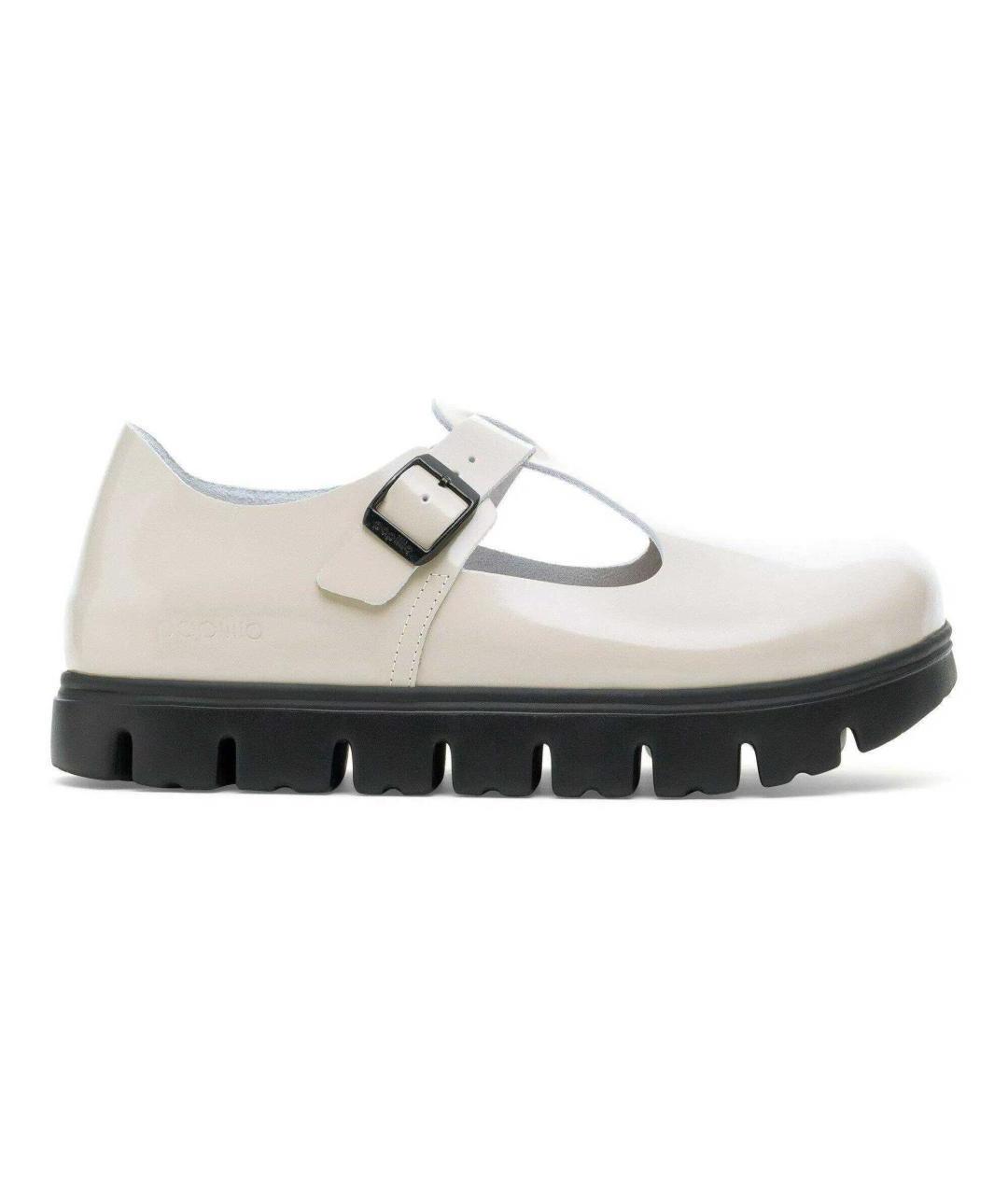 BIRKENSTOCK Белые кожаные туфли, фото 1