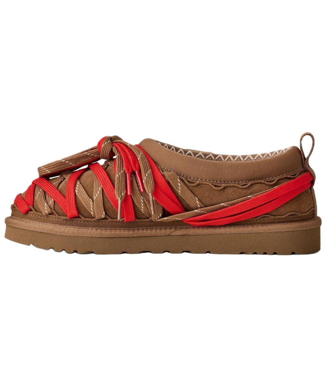 UGG AUSTRALIA Коричневые замшевые низкие ботинки, фото 2