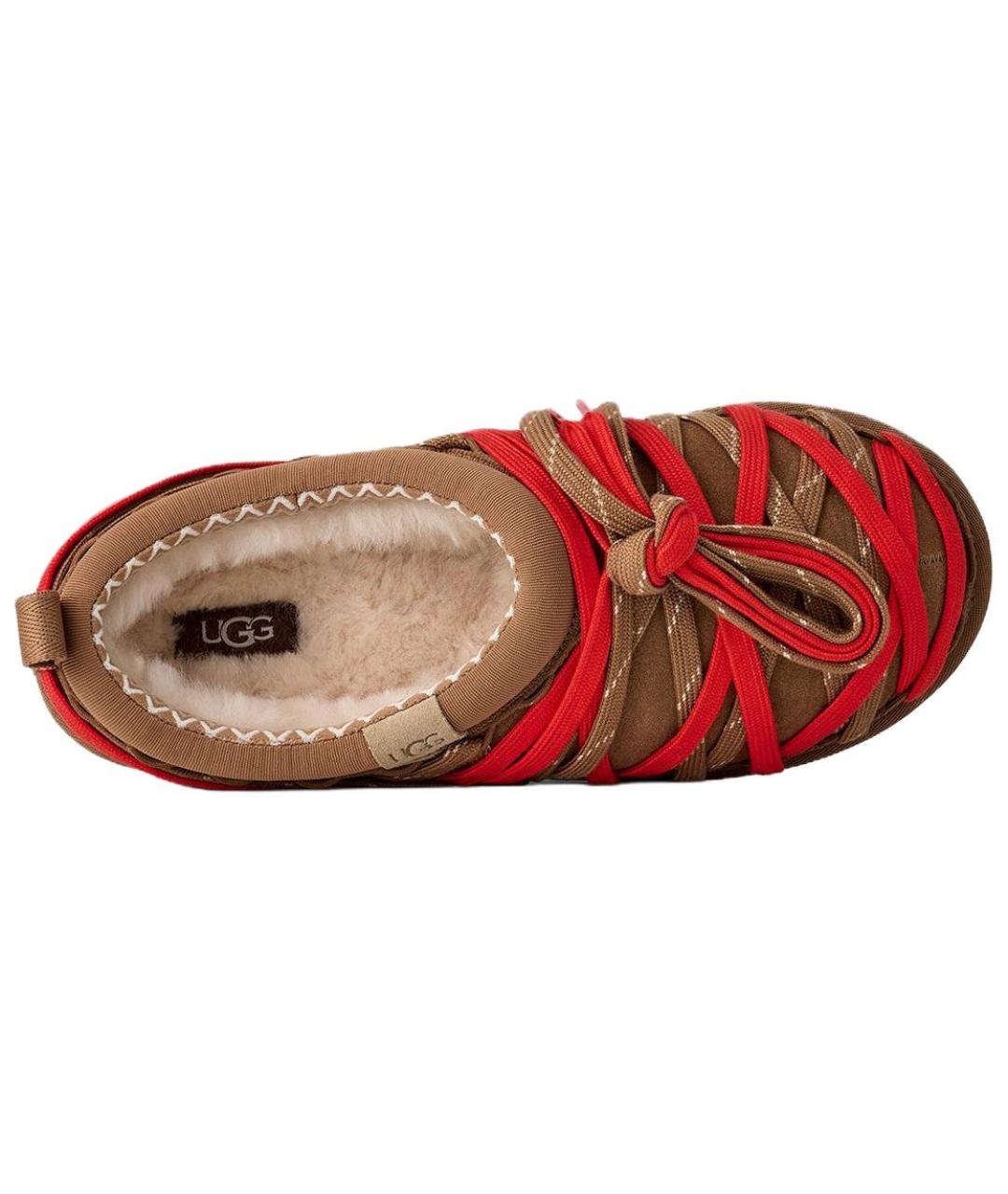 UGG AUSTRALIA Коричневые замшевые низкие ботинки, фото 5