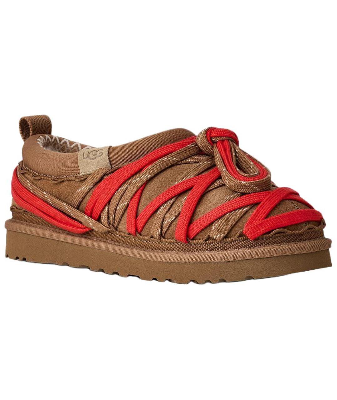 UGG AUSTRALIA Коричневые замшевые низкие ботинки, фото 3