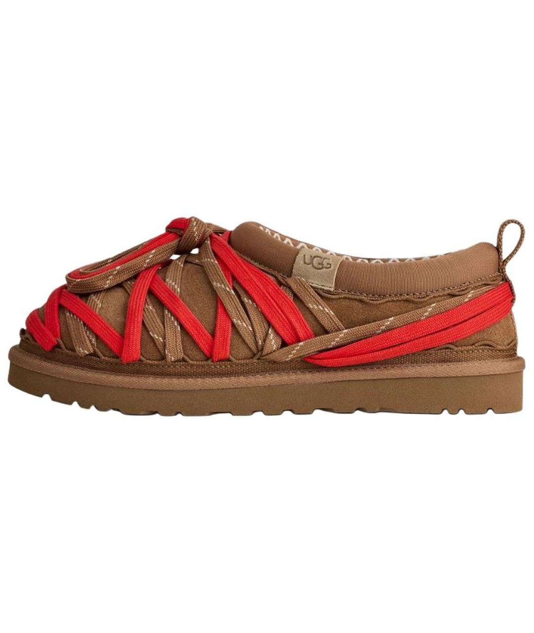 UGG AUSTRALIA Коричневые замшевые низкие ботинки, фото 6