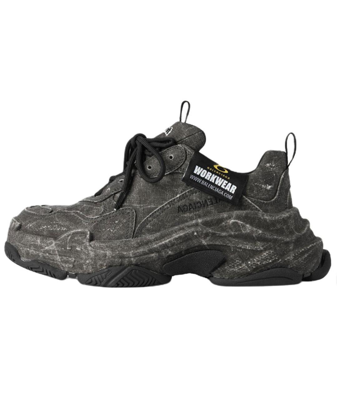 BALENCIAGA Черные высокие кроссовки / кеды, фото 2