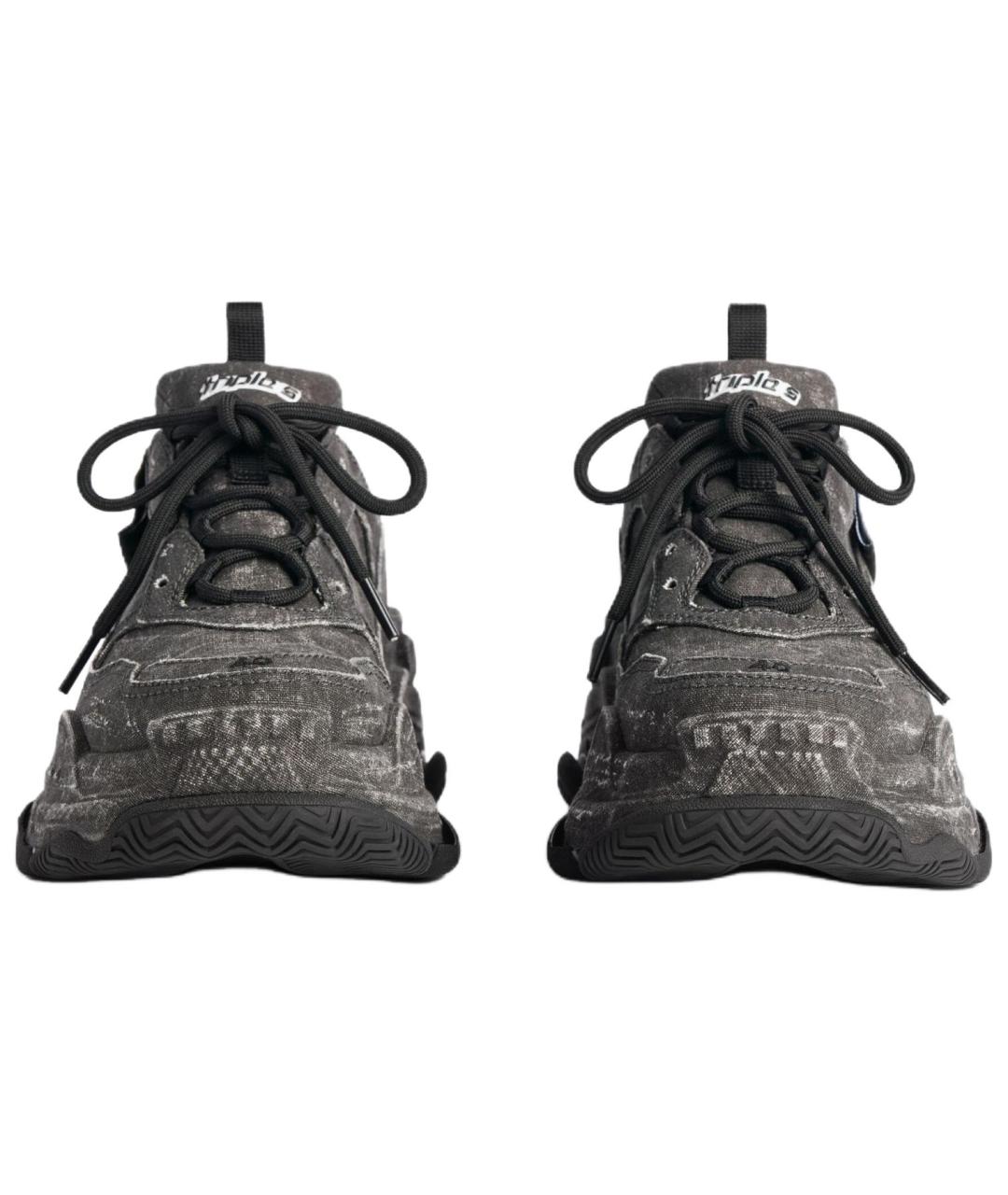 BALENCIAGA Черные высокие кроссовки / кеды, фото 4