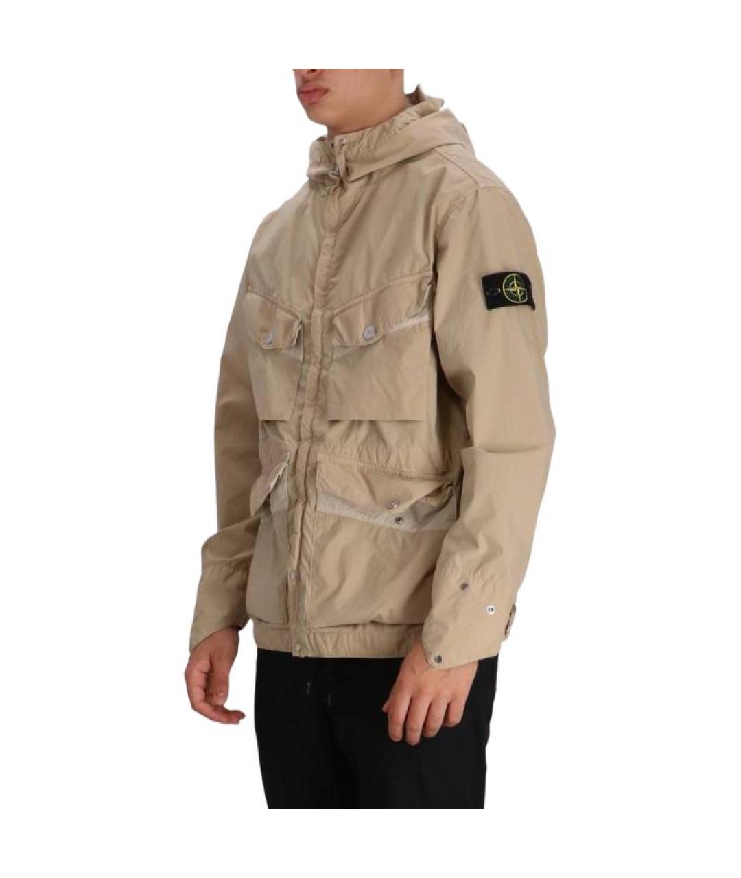 STONE ISLAND Бежевая куртка, фото 4