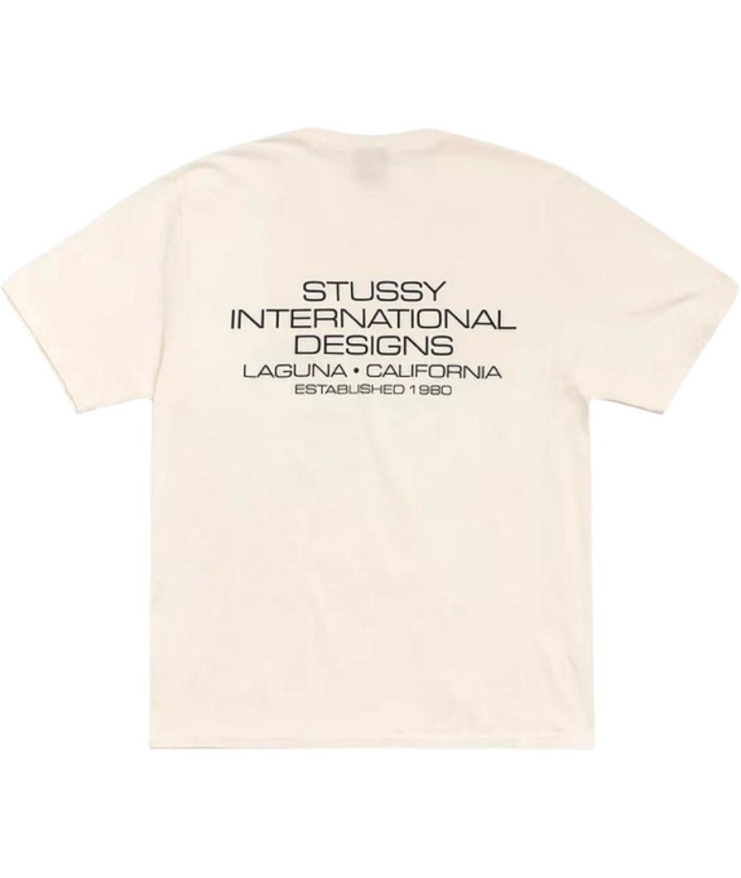 STUSSY Бежевая футболка, фото 2