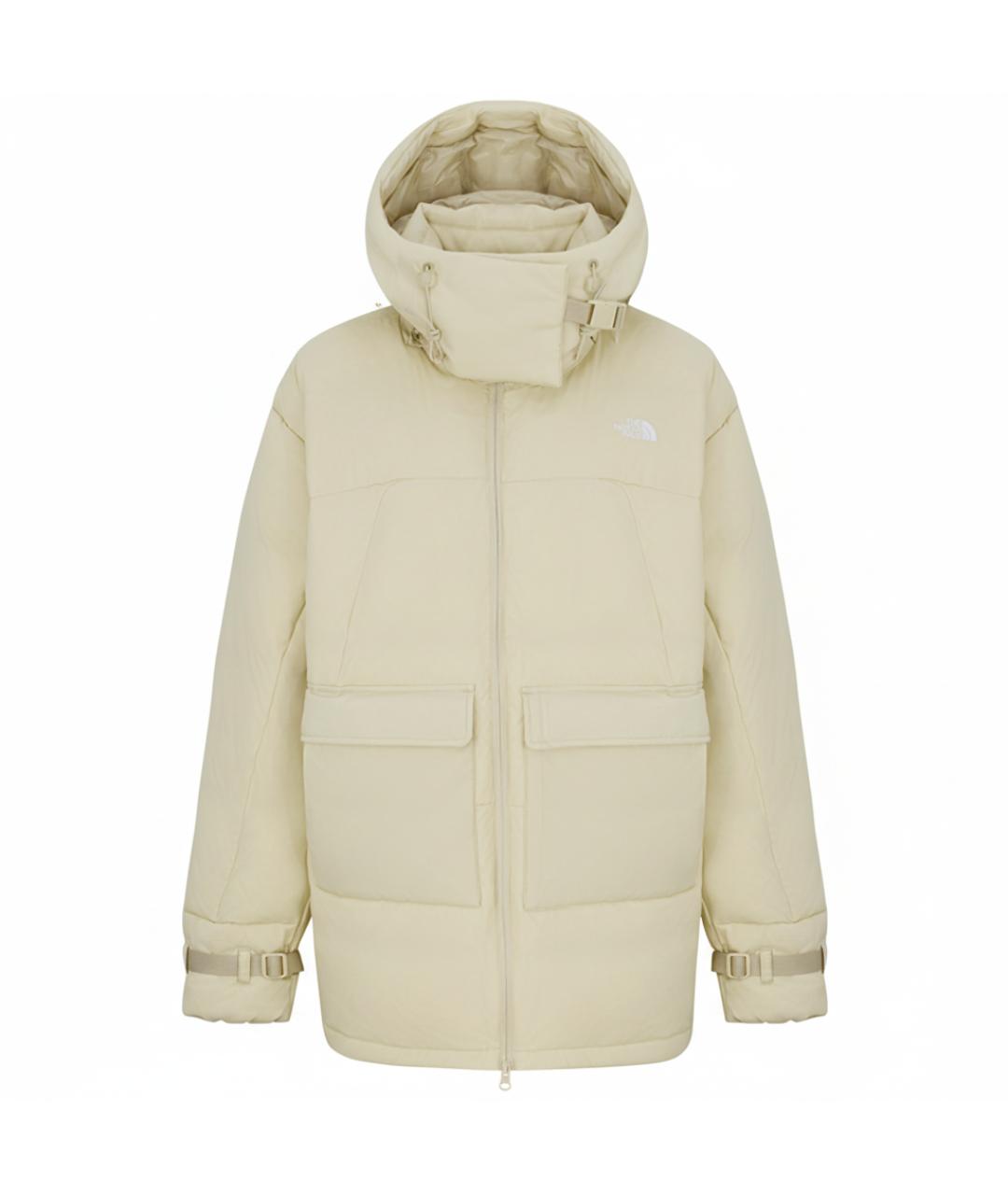THE NORTH FACE Бежевый полиамидовый пуховик, фото 1