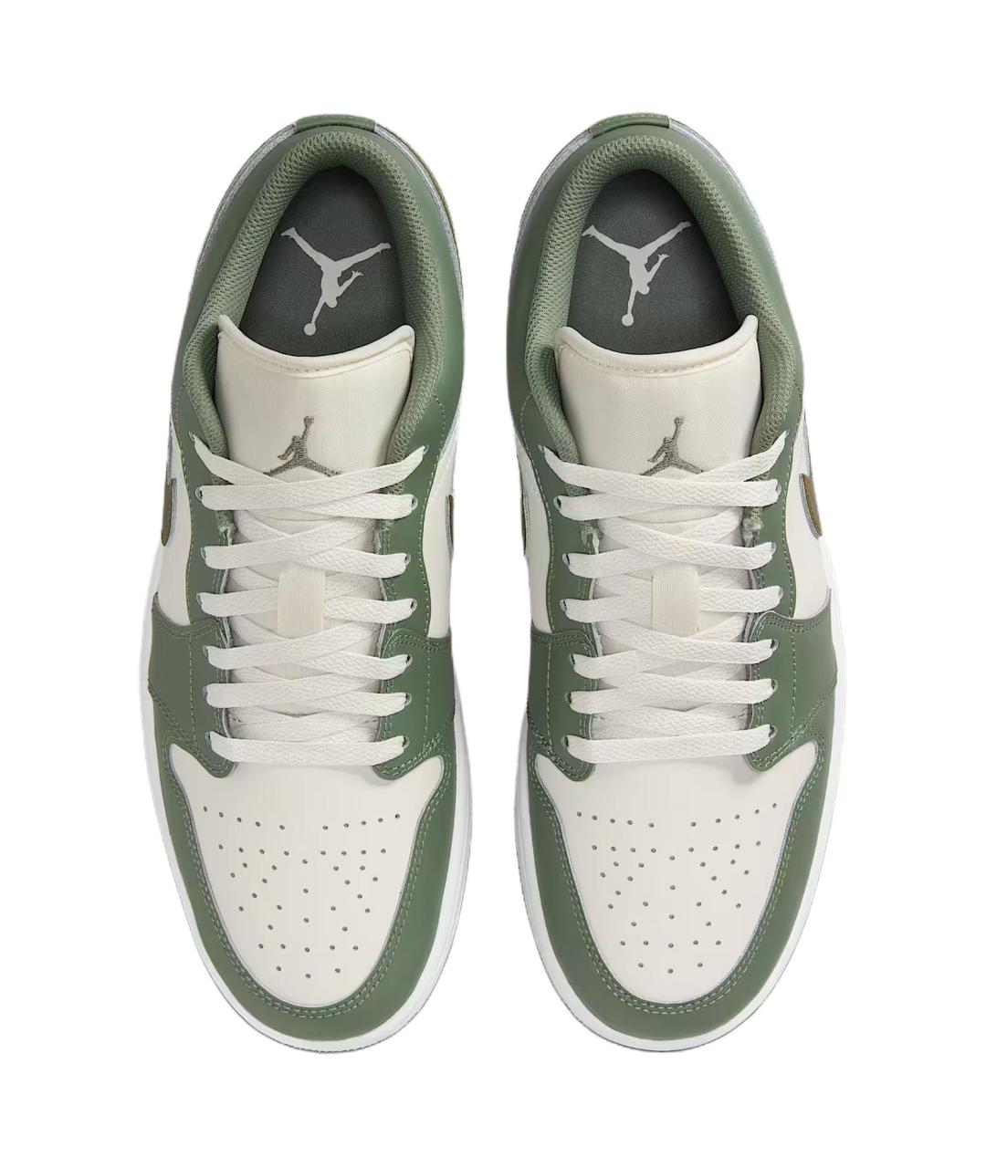 JORDAN Зеленые низкие кроссовки / кеды, фото 4