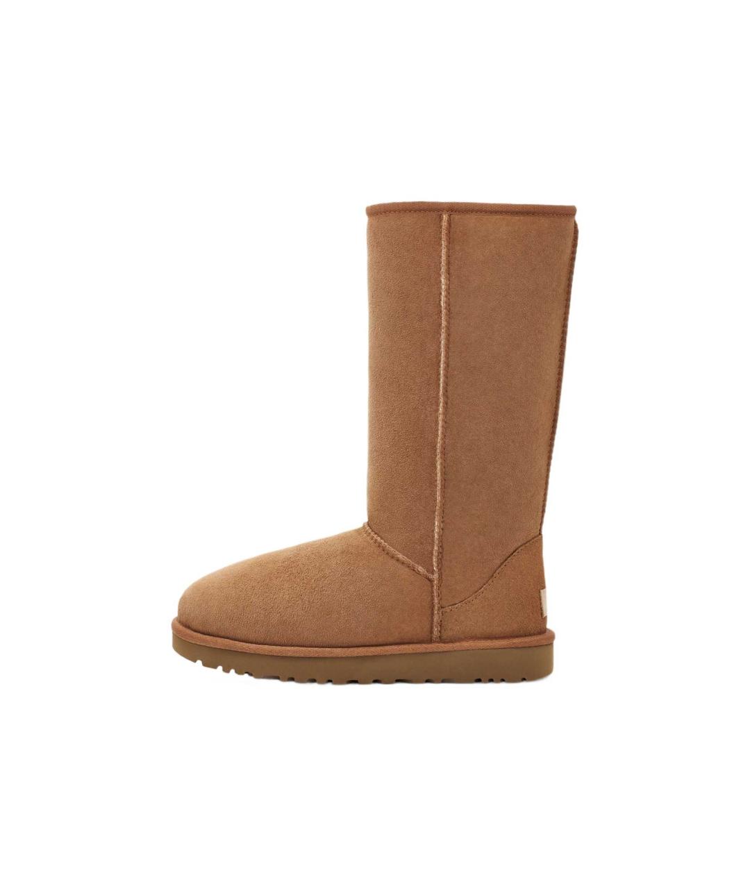 UGG AUSTRALIA Коричневые кожаные ботинки, фото 2