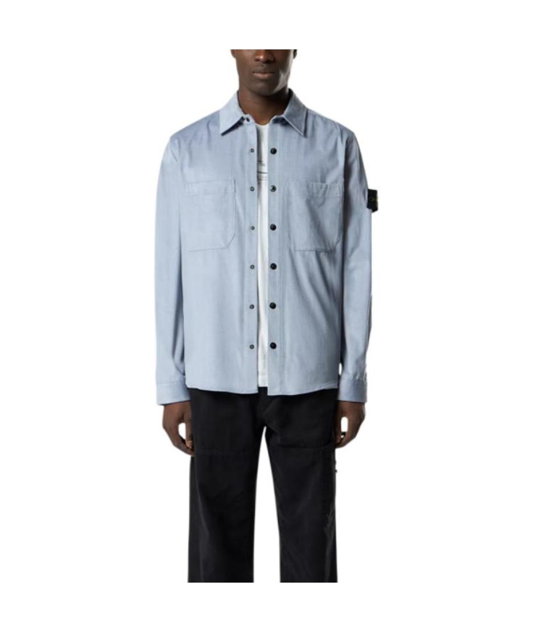 STONE ISLAND Синяя рубашка, фото 3