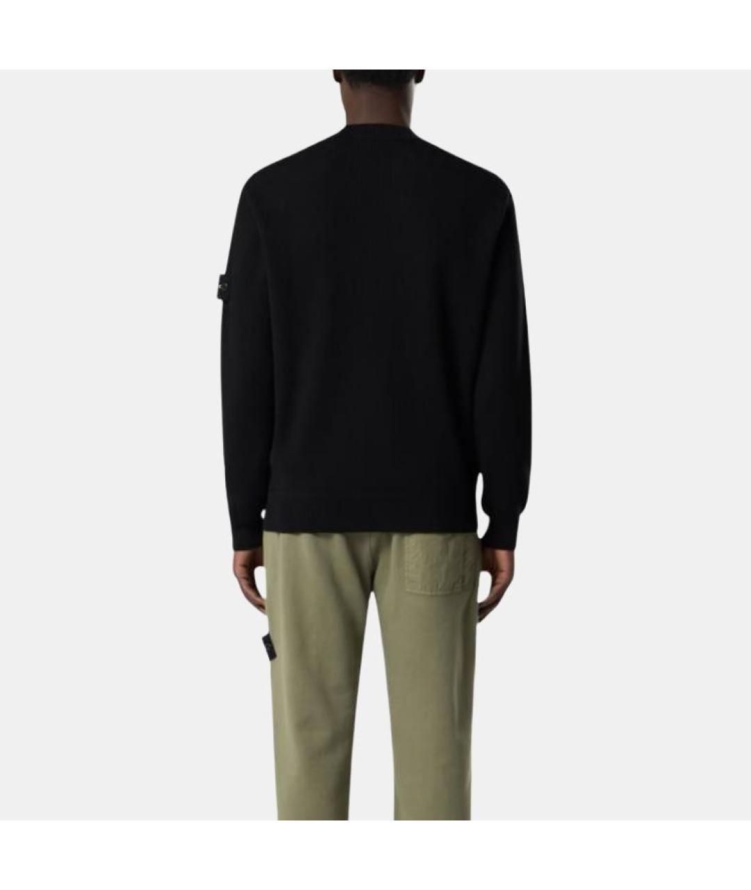 STONE ISLAND Черный джемпер / свитер, фото 4