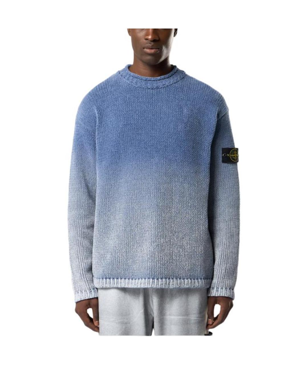 STONE ISLAND Синий джемпер / свитер, фото 3