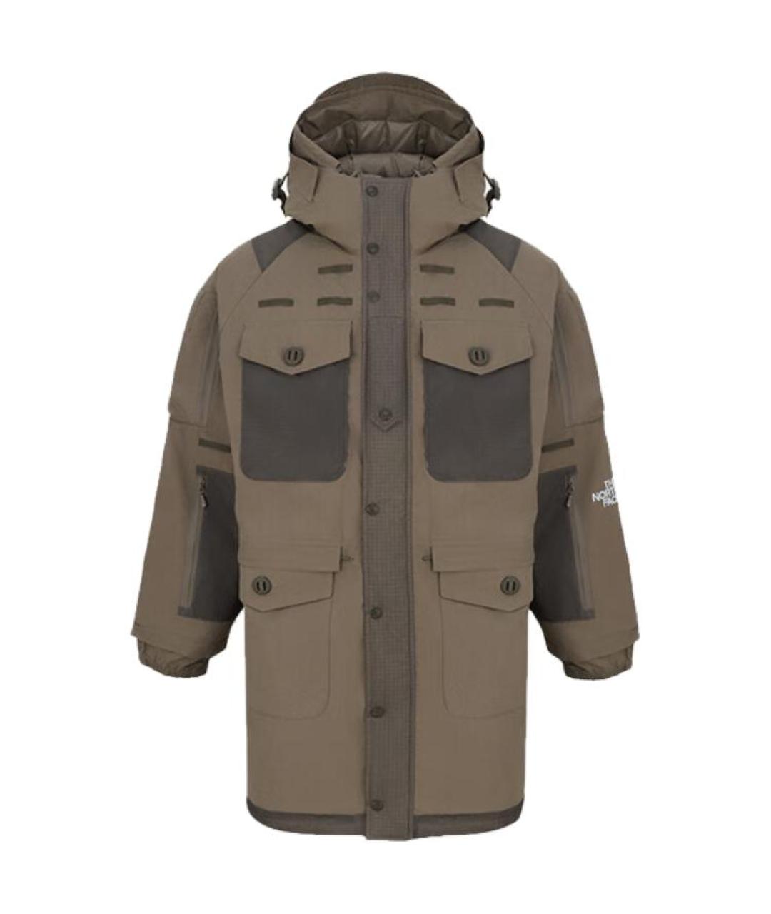 THE NORTH FACE Коричневый пуховик, фото 1